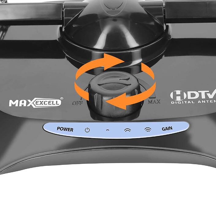 Acheter Max excell Antenne TV Rectangulaire Numérique HDTV 38 dBi Réception TNT / DVB-T Puissante Noir