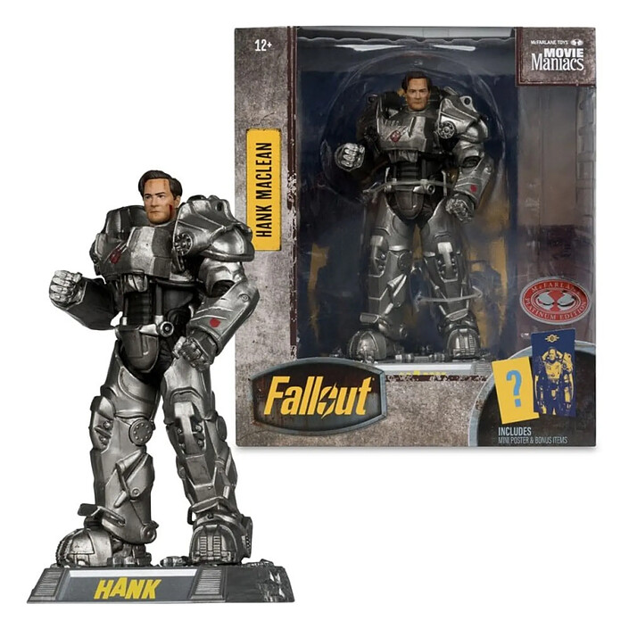 Acheter Fallout - Figurine Movie Maniacs Hank Maclean (Season 2) (Red Platinum Edition) 17 cm