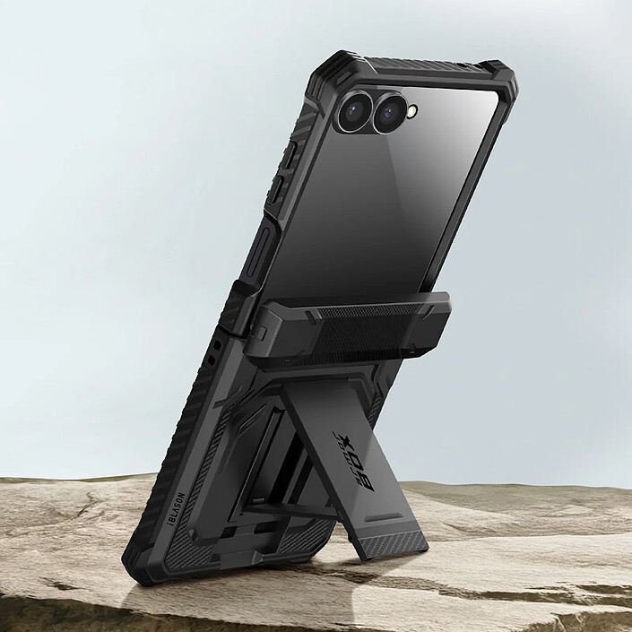Acheter I-Blason Coque pour Galaxy Z Flip 7 Collection Armorbox avec Verre trempé et Béquille Noir