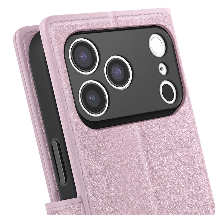 Avis Mayaxess Étui Portefeuille 2 en 1 pour iPhone 17 Pro avec Coque Détachable Rose