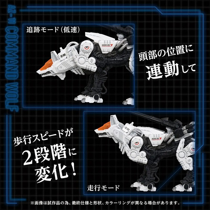 Avis Zoids - Figurine 1/72 Plastic Model Kit AZ-11 Command Wolf 20 cm