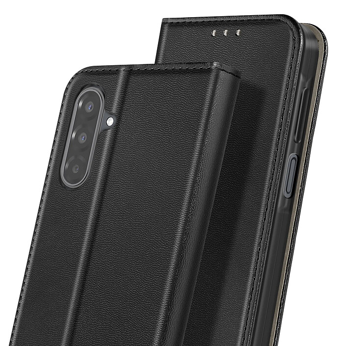 Acheter Avizar Étui à Clapet pour Galaxy A17 Magnétique avec Porte-carte et Fonction Stand Noir