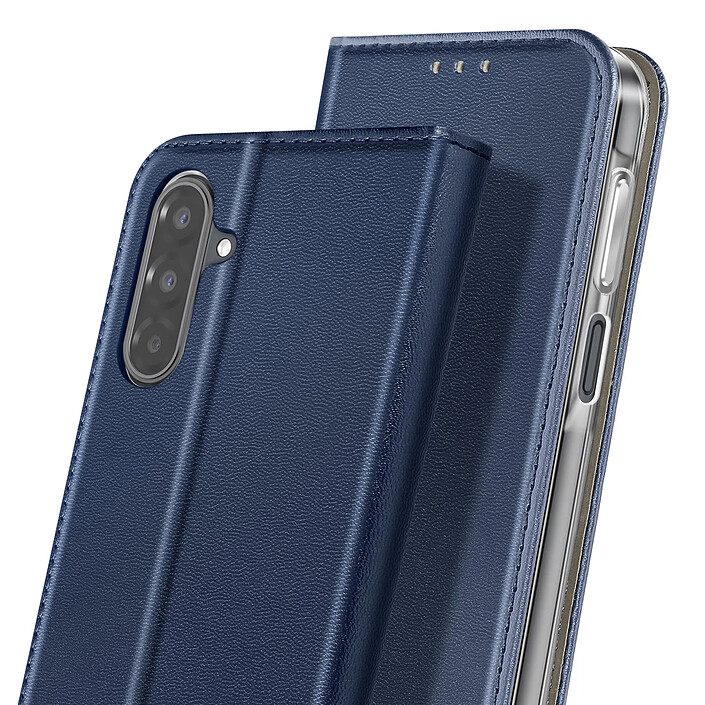 Acheter Avizar Étui à Clapet pour Galaxy A17 Magnétique avec Porte-carte et Fonction Stand Bleu nuit