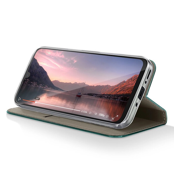 Avis Étui à Clapet pour Galaxy A17 Magnétique avec Porte-carte et Fonction Stand Vert foncé