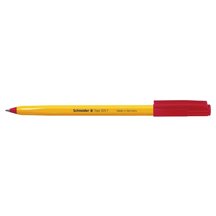 Avis SCHNEIDER Stylo à bille Tops 505 Pointe Fine rouge x 50