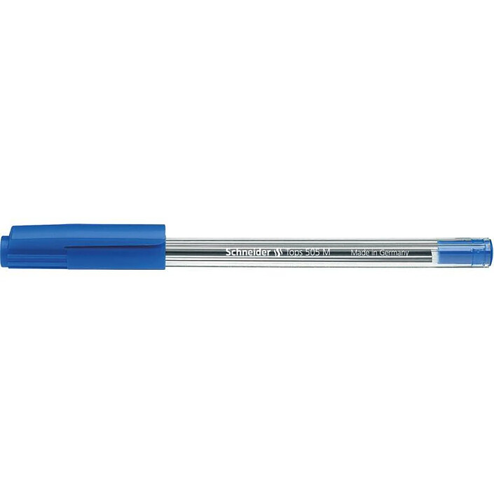 SCHNEIDER Stylo à bille Tops 505 Pointe Moyenne bleu Boîte 10