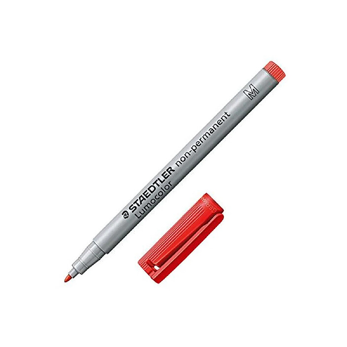 STAEDTLER marqueur non-permanent 'Lumocolor 315' Moyen 1 mm Rouge x 10