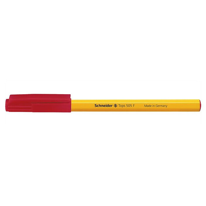 SCHNEIDER Stylo à bille Tops 505 Pointe Fine rouge x 50