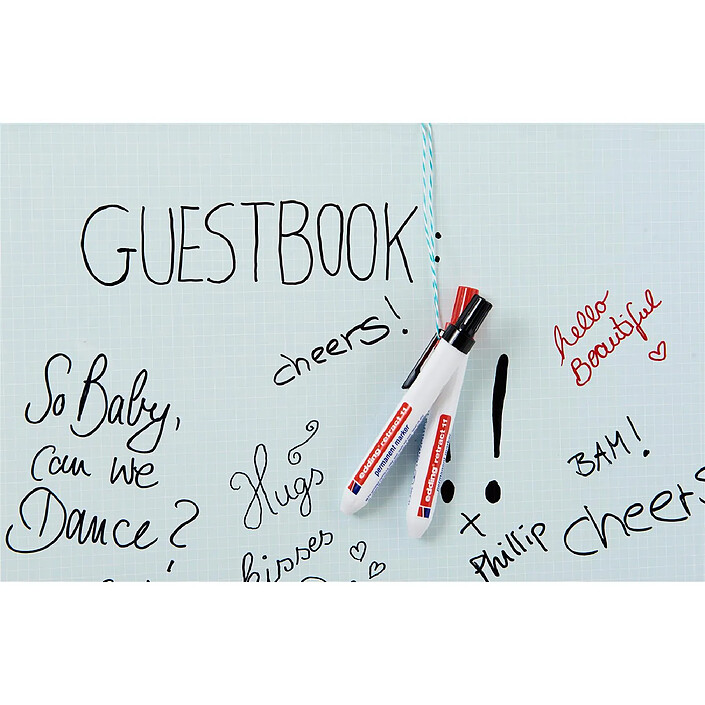 Acheter EDDING Marqueur Permanent retract 11 blister de 1 rouge 1,5-3 mm