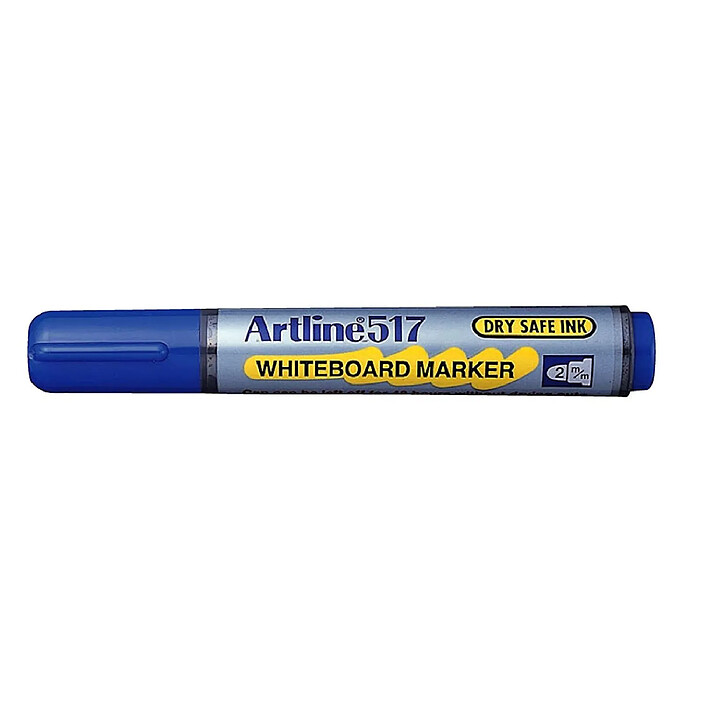 ARTLINE Marqueur 'Dry Safe' '517' effaçable à sec pointe conique 2 mm bleu x 12