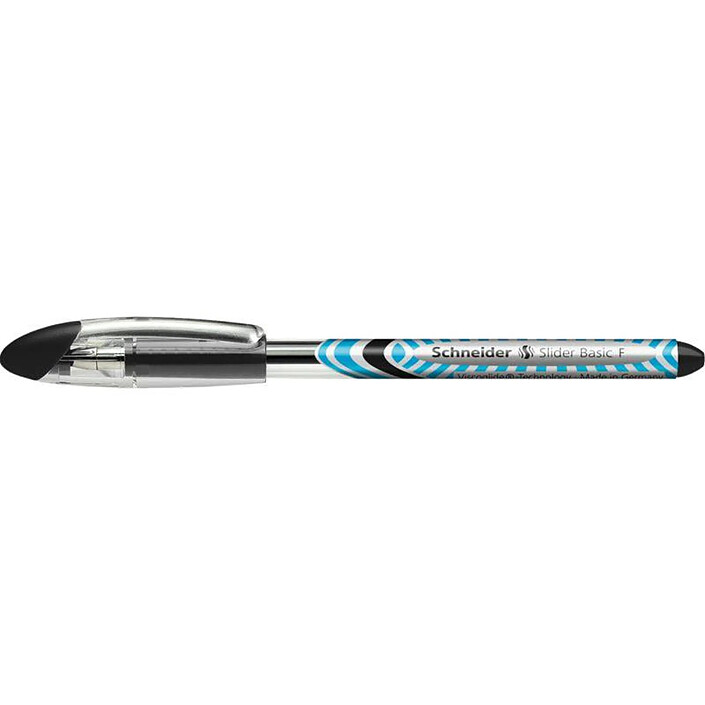 SCHNEIDER Stylo à bille Slider Basic Pointe Fine noir x 10