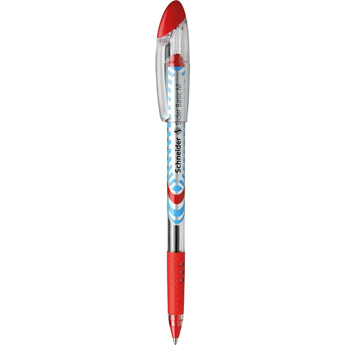 Avis SCHNEIDER Stylo à bille Slider Basic Pointe Moyenne rouge x 10