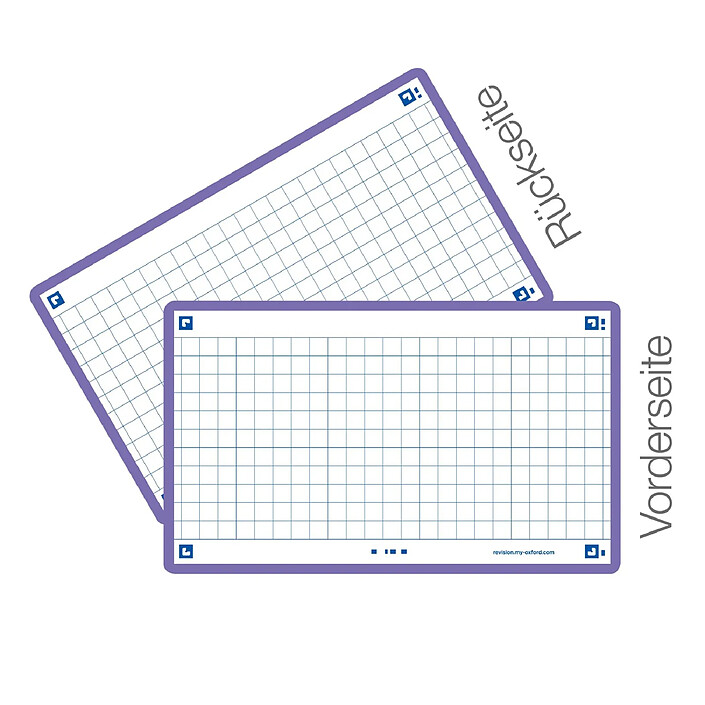 Avis OXFORD Fiches 'Flash 2.0', 75 x 125 mm, quadrillé, violet