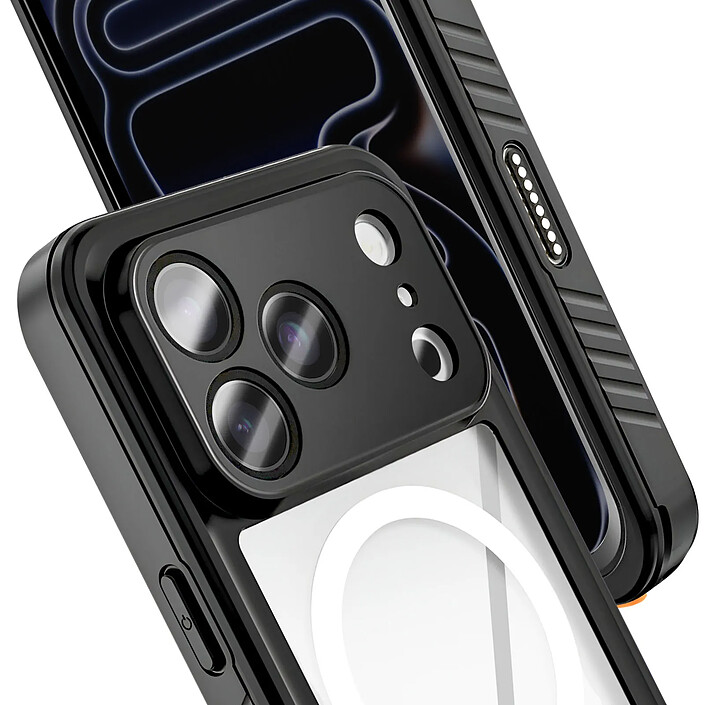 Acheter 4smarts Coque Intégrale Étanche IP68 pour iPhone 17 Pro Compatible MagSafe Noir