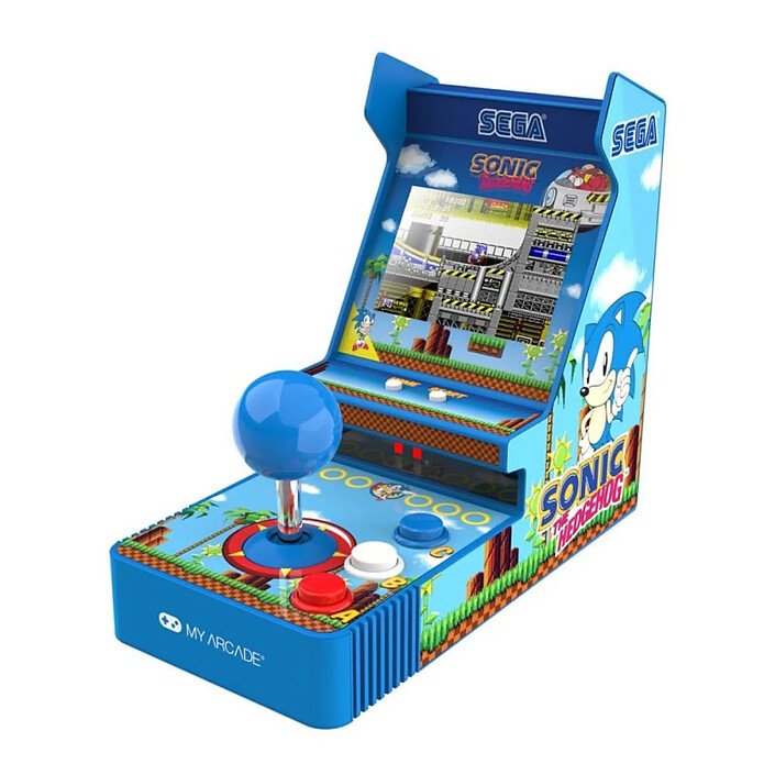 Sonic The Hedgehog - Console de jeu rétro portable Sonic The Hedgehog Arcade Joystick Player