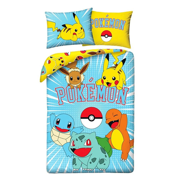 Pokémon - Parure de lit Pokémon Ver. 14 140 x 200 cm / 70 x 90 cm