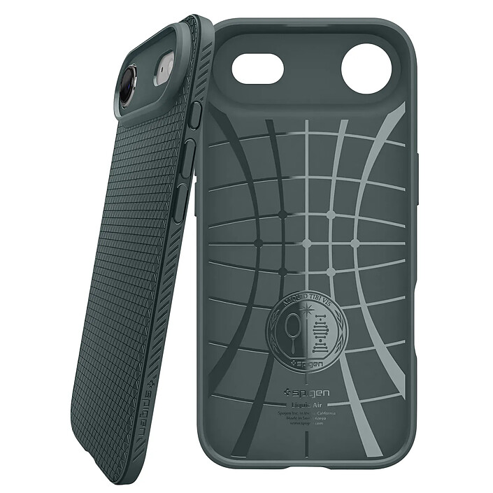 Spigen SGP Coque pour iPhone Air Modèle Liquide Air Souple Antidérapant Vert foncé pas cher