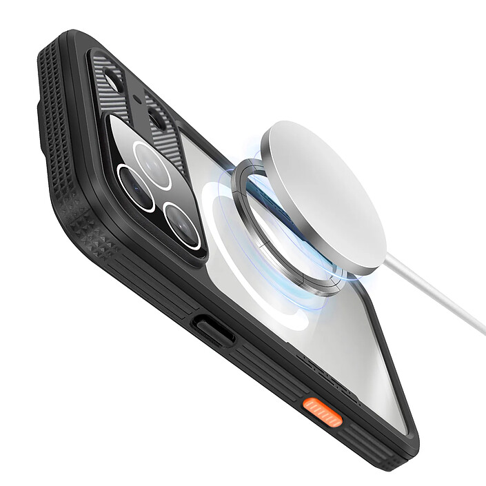 Avis Shellbox Coque pour iPhone 17 Pro Étanche IP68 Antichoc 2m avec Dragonne Inclus Noir