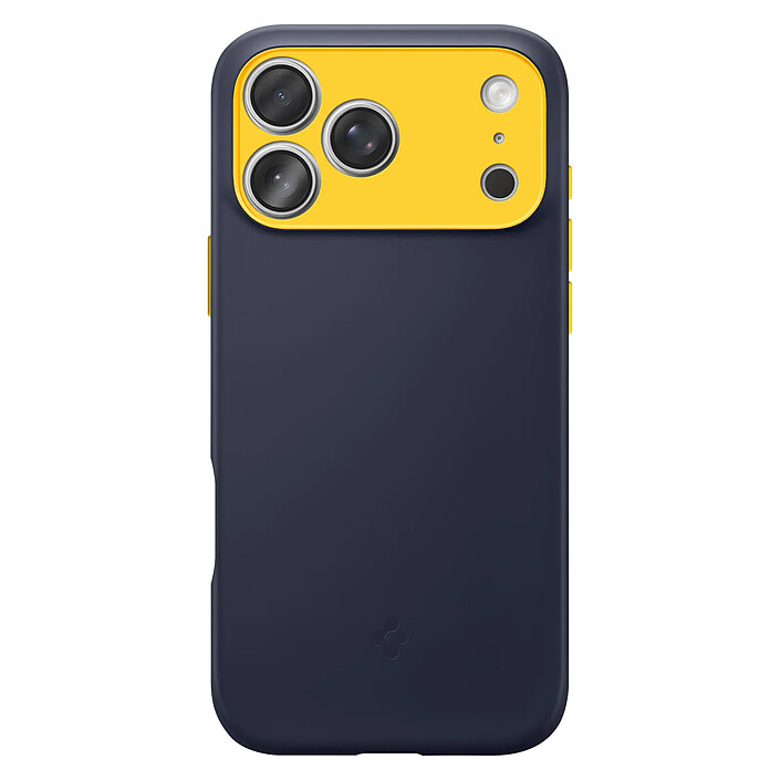 Spigen SGP Coque MagSafe pour iPhone 17 Pro Modèle Nano Pop Antichoc avec Bouton Caméra Bleu marine