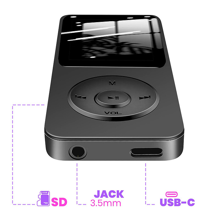 Avis Avizar Lecteur MP3 Musique et Vidéo avec Bluetooth Compatible carte Micro SD