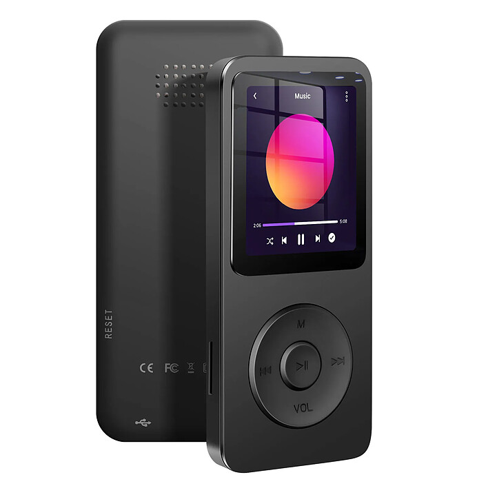 Avizar Lecteur MP3 Musique et Vidéo avec Bluetooth Compatible carte Micro SD