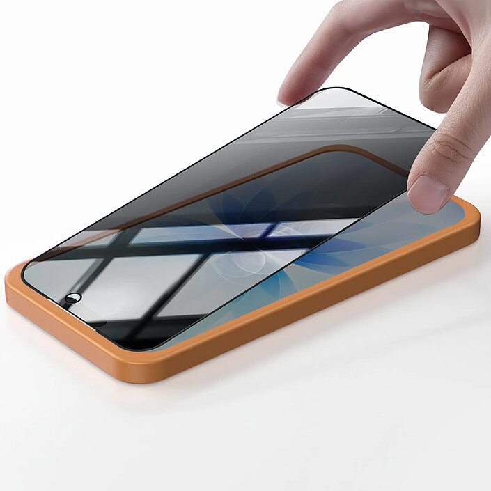 Tactical Protection d'Écran pour iPhone 17 Anti-Espion en Verre Trempé 5D Noir transparent pas cher