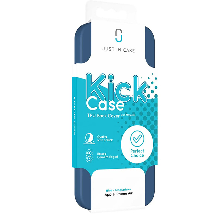 Acheter JUST IN CASE Coque MagSafe pour iPhone Air Série Kick Case en TPU Ultra Durable Bleu