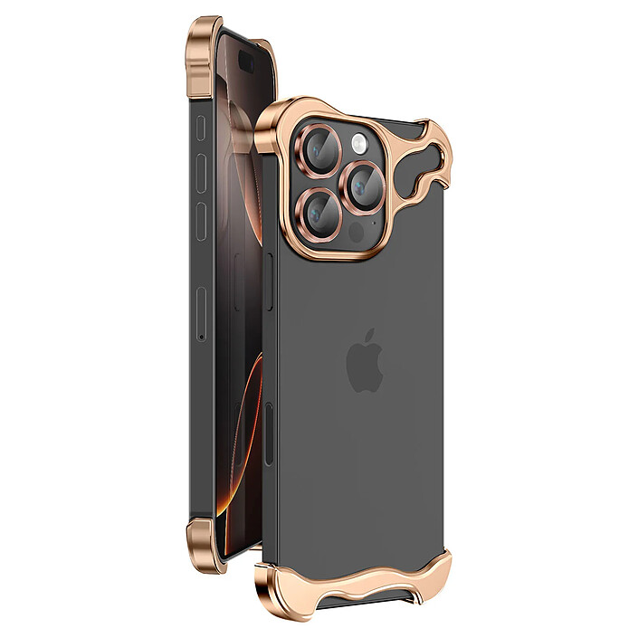 Avizar Protection Design pour iPhone 16 Pro Bumper Renforcé avec Verre trempé Caméra