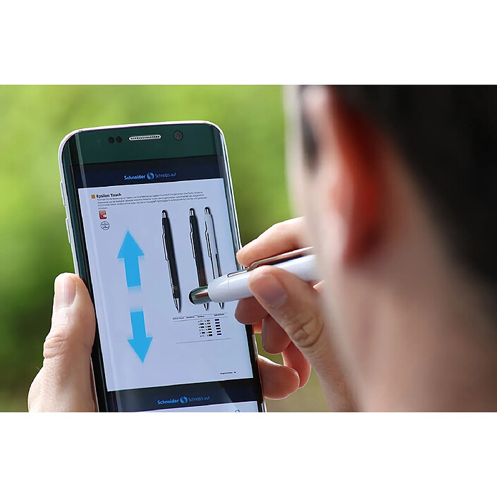 Acheter SCHNEIDER Stylo à bille Epsilon Touch noir-pink Pointe Extra Large Bleu