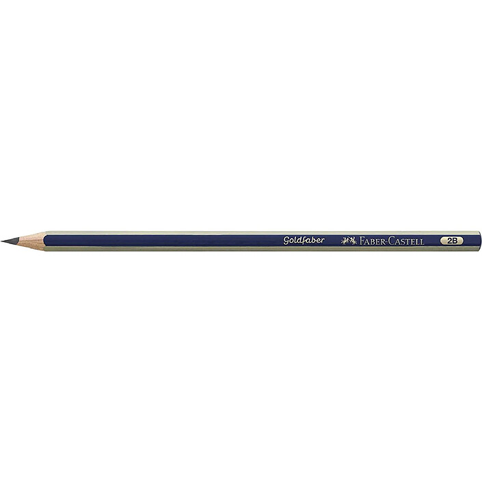 FABER-CASTELL Crayon graphite GOLDFABER hexagonal 2B x 12