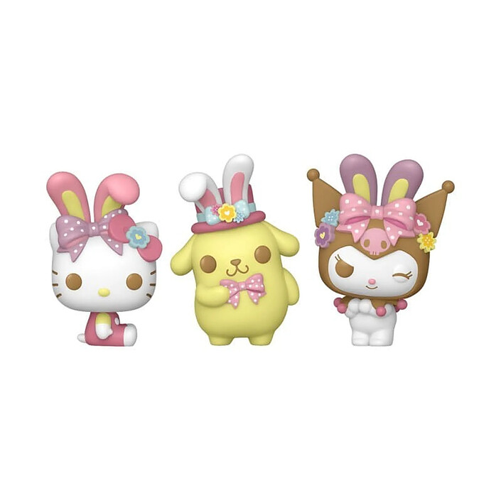 Hello Kitty - Pack 3 Figurines Pocket POP! Oeufs de Pâques Hello Kitty 4 cm