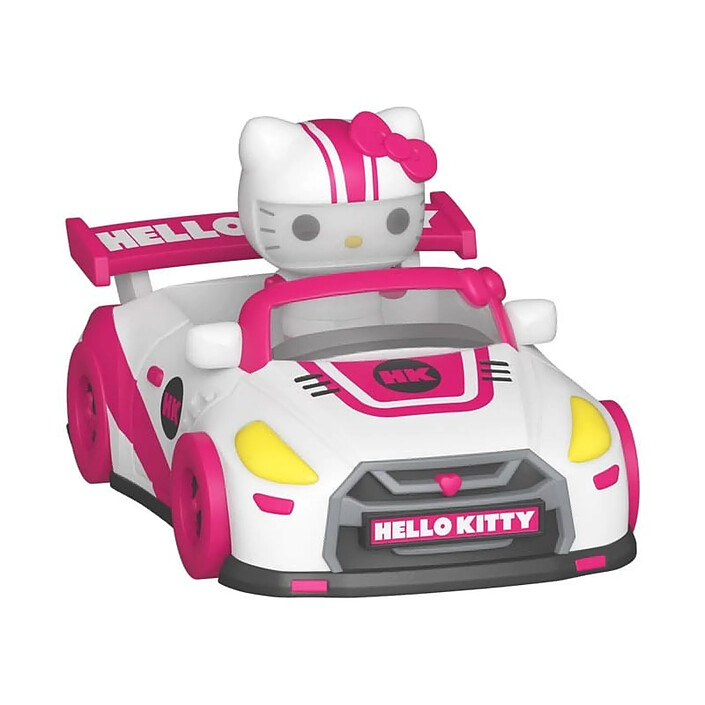 Sanrio - Figurine Bitty POP! Hello Kitty en voiture de course 2,5 cm