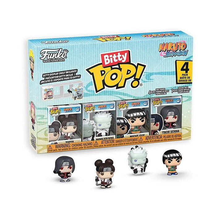 Naruto Shippuden - Pack 4 figurines Bitty POP! Battles 2,5 cm