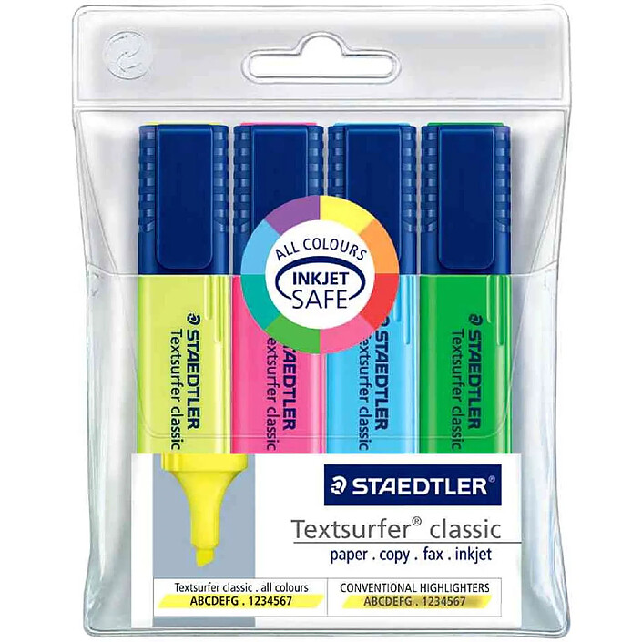 STAEDTLER surligneur 'Textsurfer Classic', étui de 4
