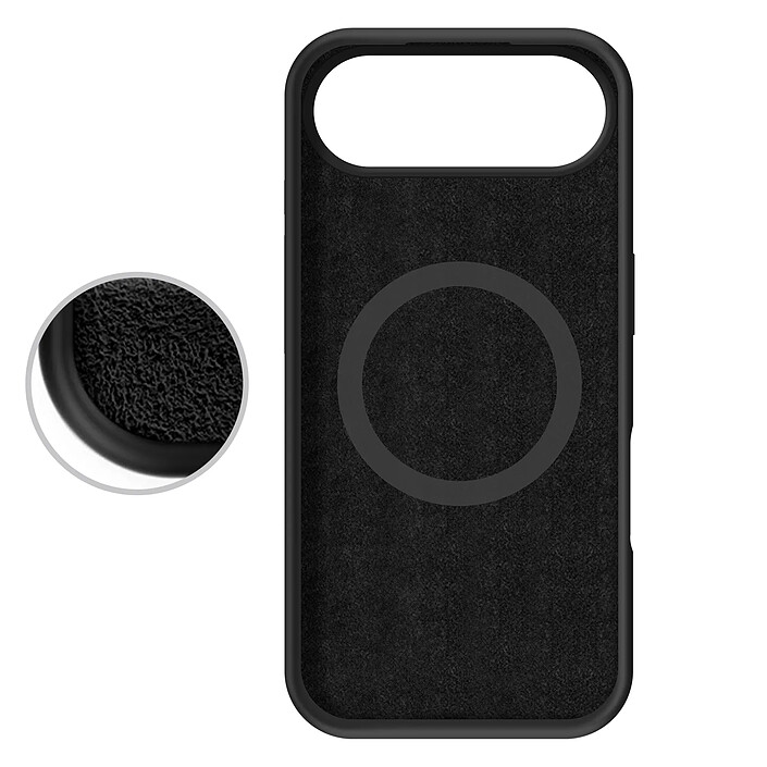 4smarts Coque MagSafe en Silicone pour iPhone Air Noir pas cher