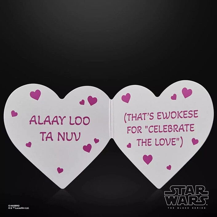 Star Wars Black Series - Figurine Ewok (Valentine's Day Edition) 15 cm pas cher
