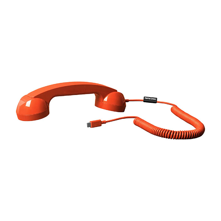 Native Union Combiné Téléphonique USB-C Design Rétro avec Microphone et Haut-parleur Intégrés Rouge
