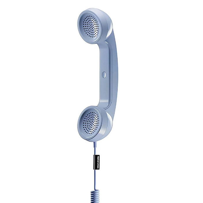 Native Union Combiné Téléphonique POP Rétro USB-C avec Microphone pour Appels et Visio Bleu clair