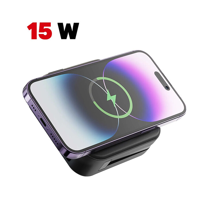 Acheter Swissten Powerbank All-in-One Pro MagSafe / USB / USB-C avec Prises internationales Noir