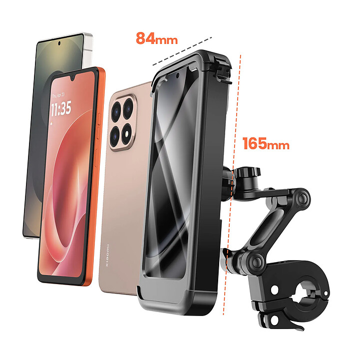 Acheter Avizar Support Vélo / Moto Téléphone avec Coque Intégrale Étanche et Tactile