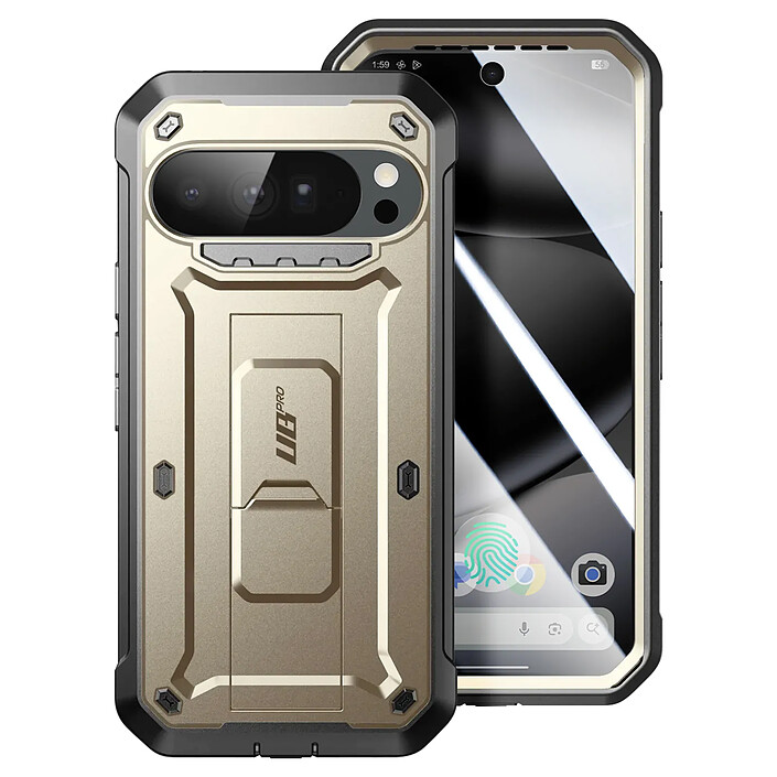Supcase Coque Intégrale pour Google Pixel 10 / 10 Pro MagSafe Série Unicorn Beetle Pro Noir / Or