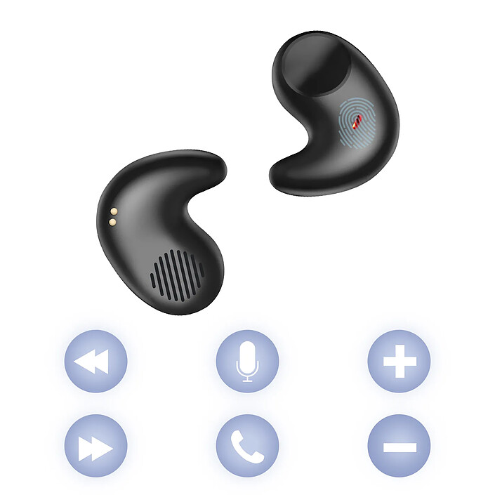 Acheter Avizar Écouteurs sans Fil Bluetooth 5.3 Stéréo avec Basses et Réduction du bruit Active Noir