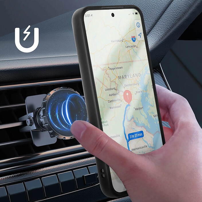 Avis Avizar Coque pour Xiaomi 15T avec Support Anneau et Fixation Magnétique Noir