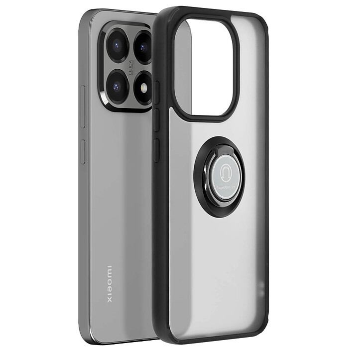 Avizar Coque pour Xiaomi 15T avec Support Anneau et Fixation Magnétique Noir