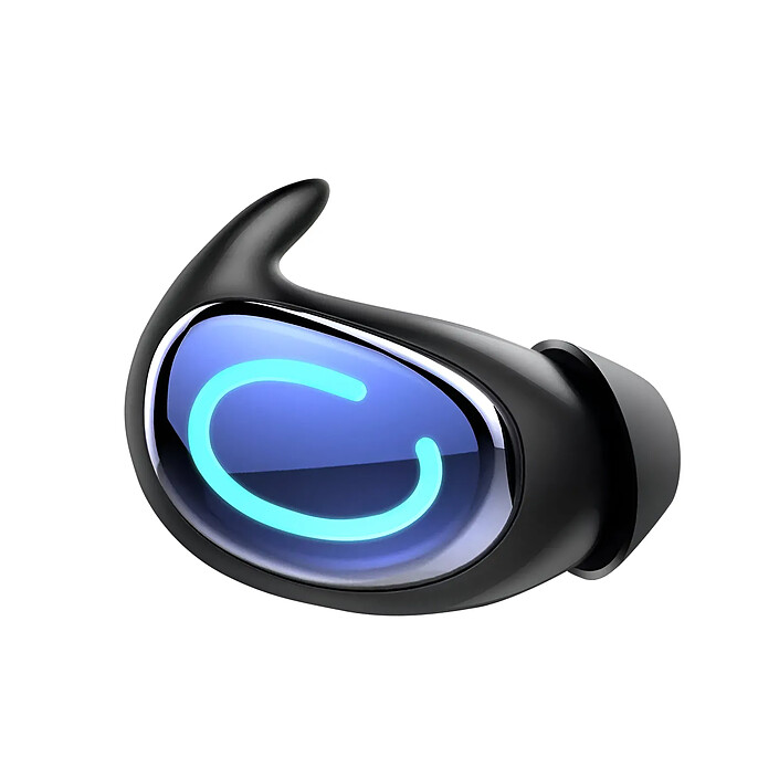 Avizar Oreillette de Sommeil Bluetooth Son Mono Ultra Fin avec Réduction de Bruit ENC Bleu