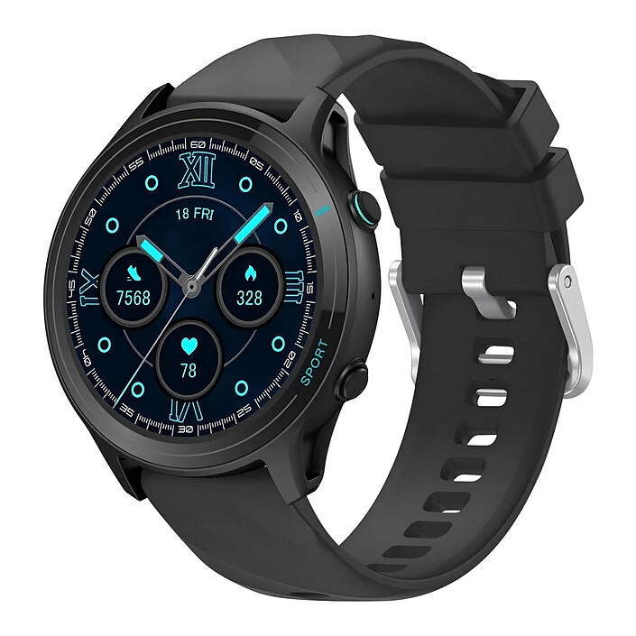 Avizar Montre Connectée Sport TFT Bluetooth IP68 Suivi Santé Série Titmo O-100 Noir