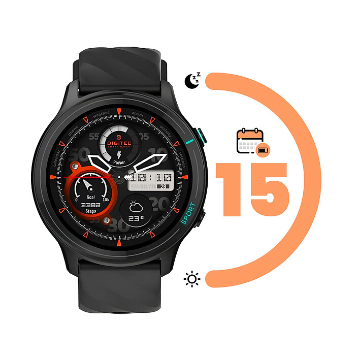 Avizar Montre Connectée Sport TFT Bluetooth IP68 Suivi Santé Série Titmo O-100 pas cher