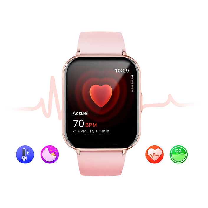 Avizar Montre Connectée Sport TFT Bluetooth IP68 Suivi Santé Série Titmo E-100 pas cher
