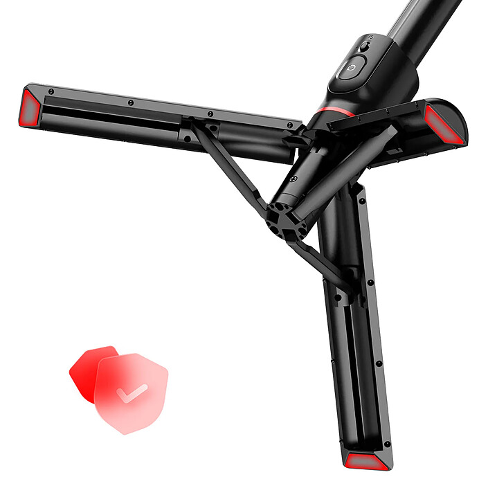 Swissten Perche à Selfie MagSafe 2 en 1 pour iPhone avec Trépied et Télécommande Noir / Rouge pas cher