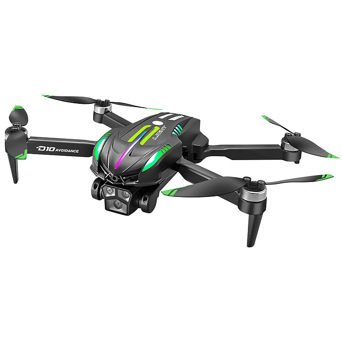 Avizar Drone Caméra HD Pliable avec Suivi Auto et Moteur Silencieux Noir